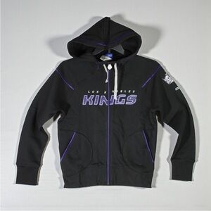 Reebok Los Angeles Kings NHL Hockey Team Hoodie Womens Size Medium Black NWT $60
